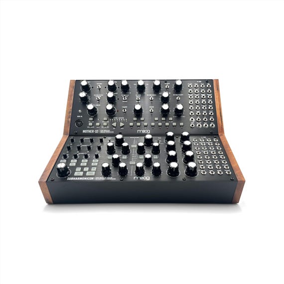 Moog 2-tier Solid Wood Rack Stand for Semi-modular Synths - Fits
