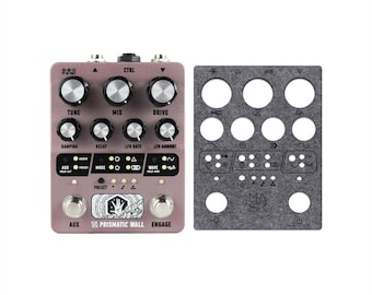 Electronic Audio Experiments Prismatic Wall Dust Cover – Custom Protective Overlay for Effects Pedals