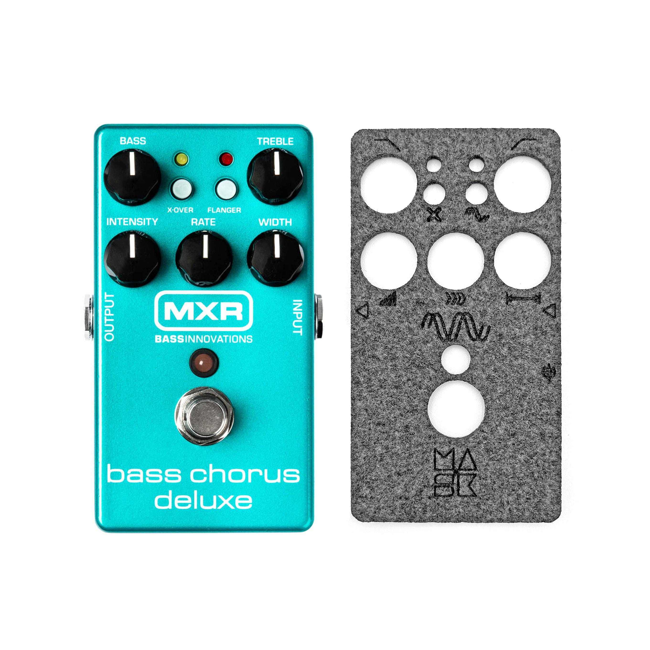 MXR Bass Chorus, Bass Compressor, Bass Octave, Bass Preamp, Studio Compressor Dust Cover - Custom Protective Overlay for Effects Pedals