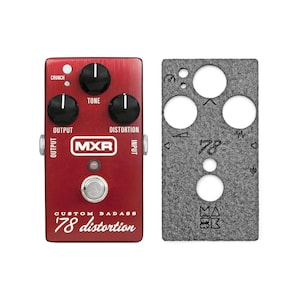MXR 78 Distortion, Classic Distortion, Prime Distortion, Distortion III, Micro Amp Dust Cover - Custom Protective Overlay for Effects Pedals