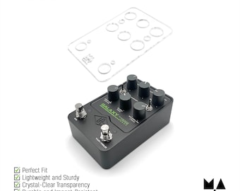 UAFX Universal Audio Sturdy Protective Overlay Dust Cover - Custom Fit Methacrylate Shield for Effects Pedals