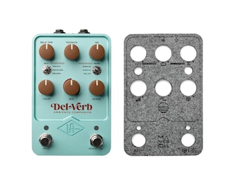 Universal Audio UAFX Del-Verb Ambience Companion Dust Cover – Custom Protective Overlay for Effects Pedals