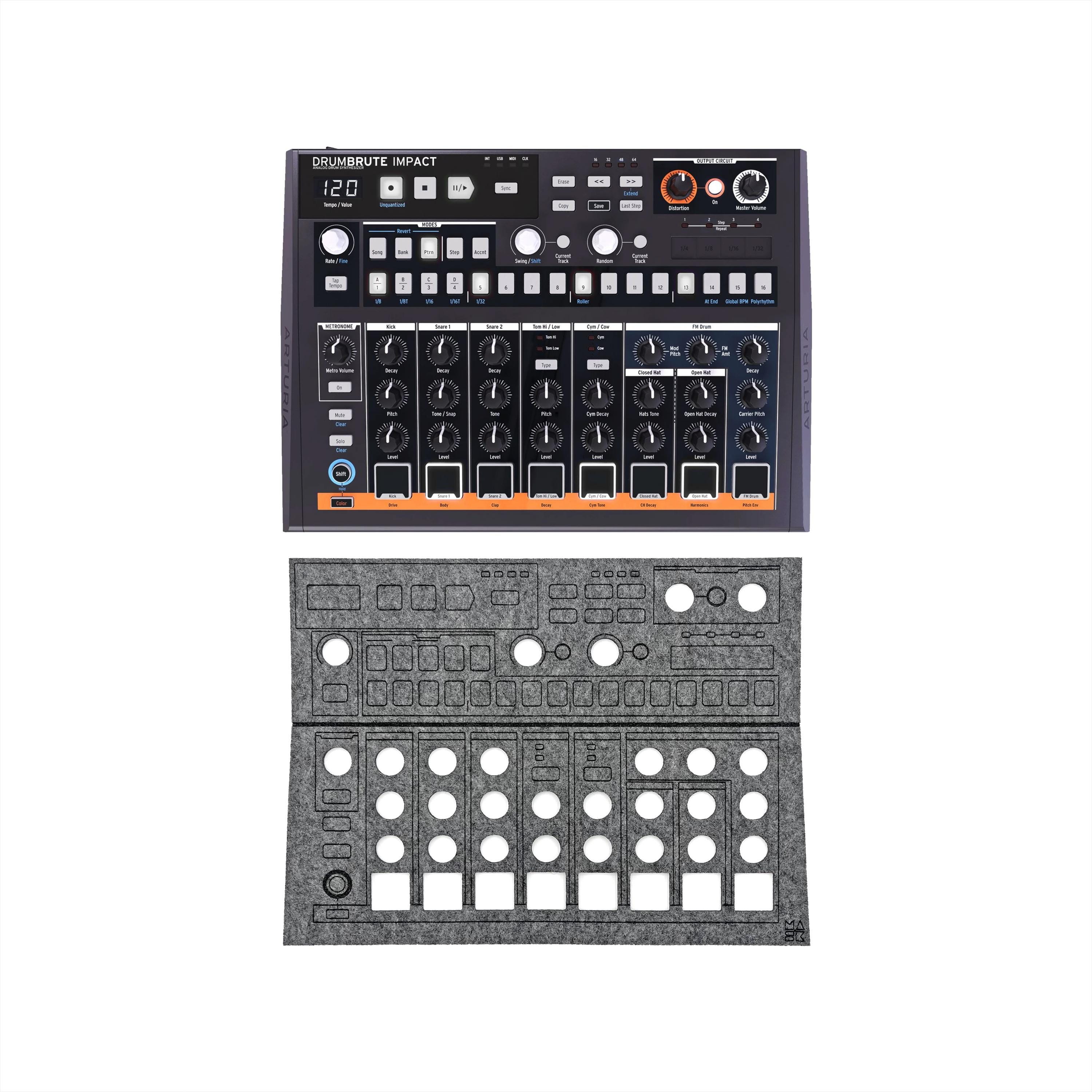 Arturia Drumbrute Impact - Protective Dust Cover for Synthesizers