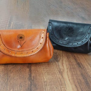 Porte-monnaie en cuir personnalisé, porte-monnaie en cuir vintage, sac à main pour femme, portefeuille pour femme, cadeau pour fille, fille, cadeau pour une mère