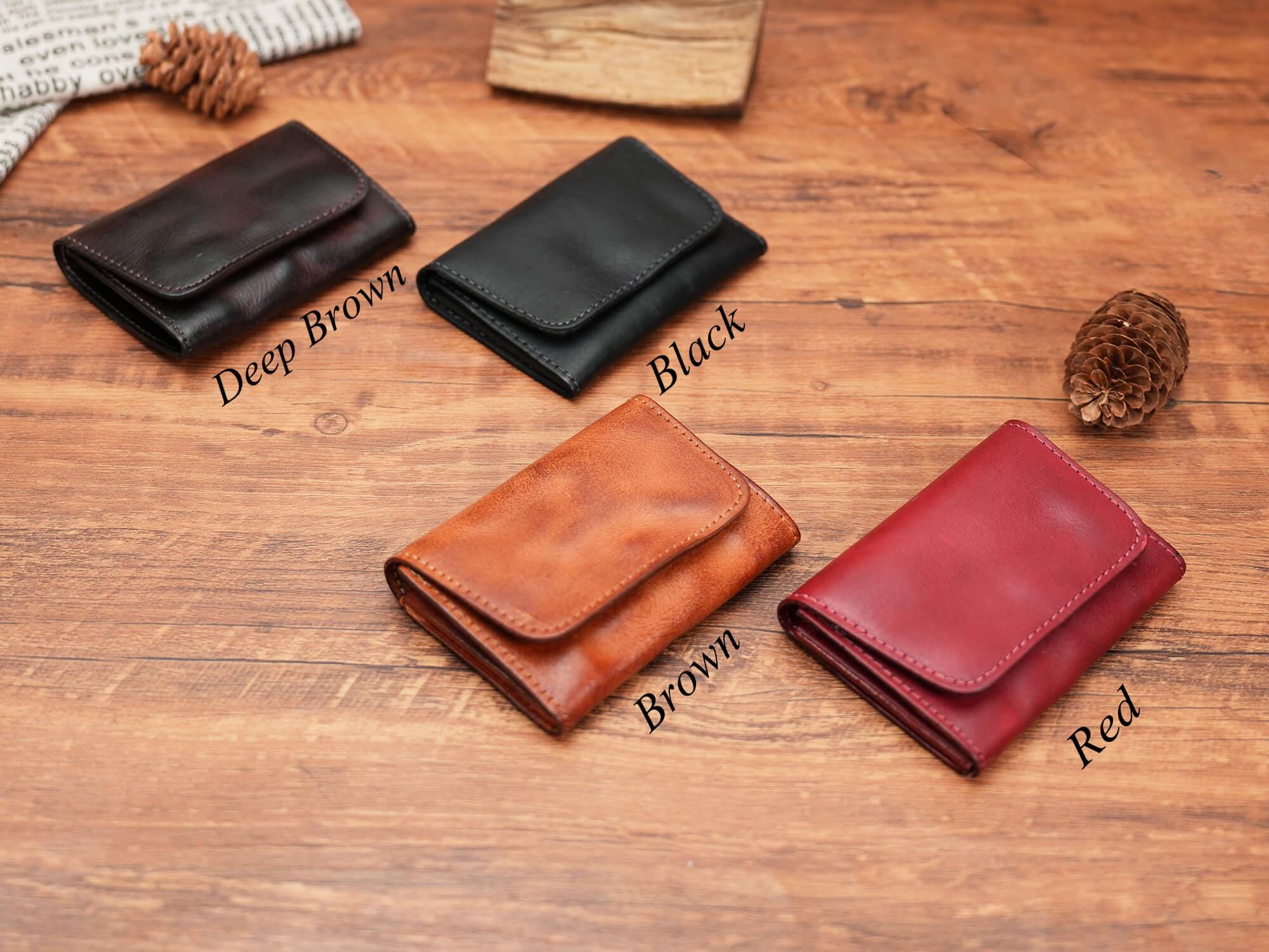 Personalized Leather Rosary Pouch & Coin Purse, Credit Card Holder, Cowhide Coin Purse, 1st Communion, Confirmation Gift, Gift for Catholics