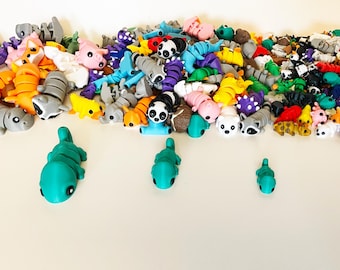 Articulated animals fidget toy different sizes Sensory Stress-Relief Toys, Tiny Animals collectibles, fidget articulated Party favors