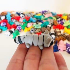 Bulk Articulated animals fidget toy size 2 inches, Sensory Stress-Relief Toys, Tiny Animals collectibles, fidget articulated animals toys.