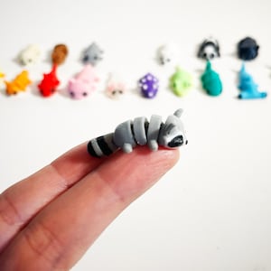 Mini articulated animals fidget toy size 1 inch, Sensory Stress-Relief Toys, Tiny Animals collectibles, fidget articulated animals toys.
