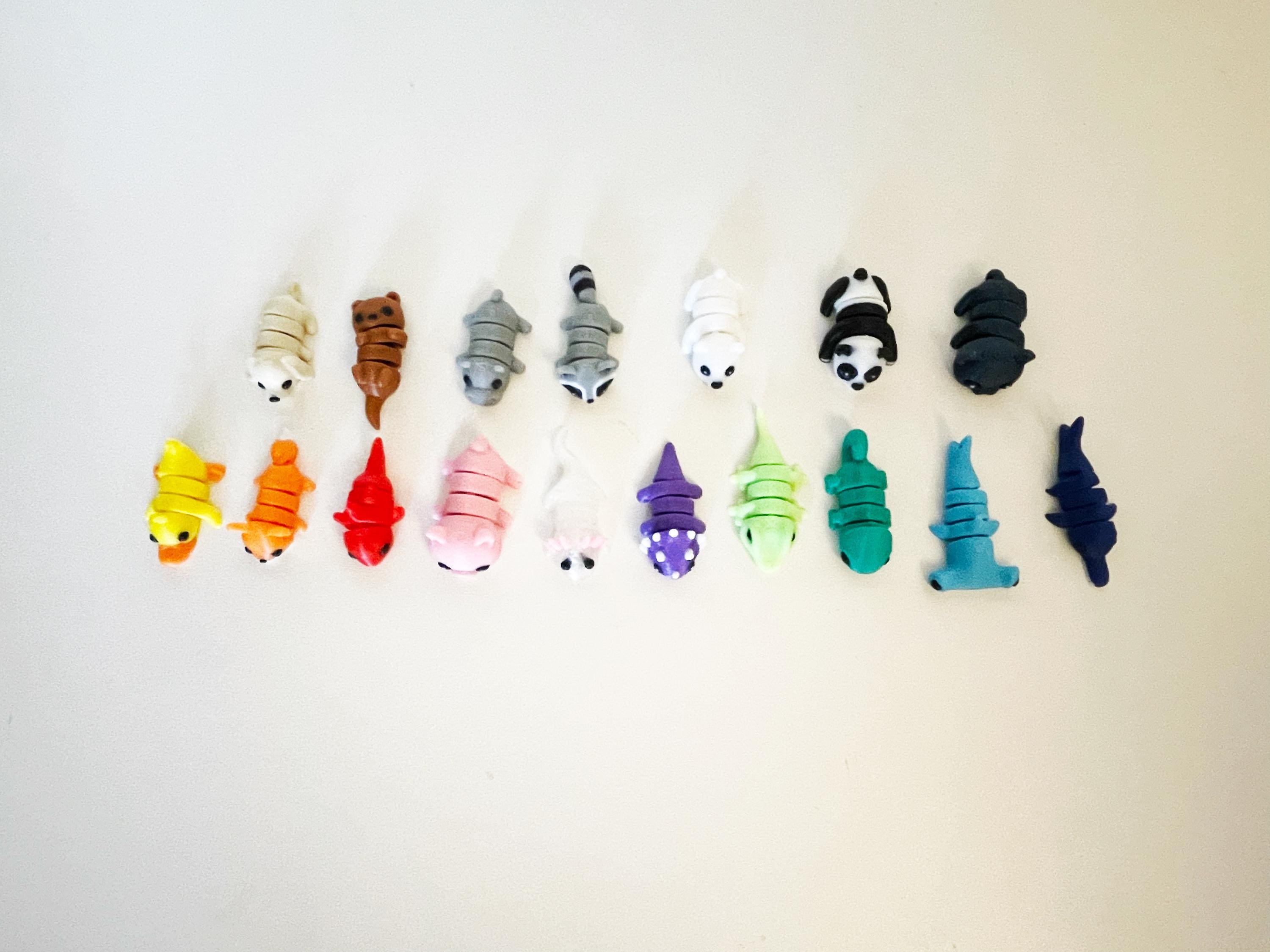 Mini Articulated Animals Fidget Toy Size 1 Inch, Sensory Stress-relief ...