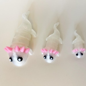 Bulk Axolotl animals articulated fidget toy 3 sizes Sensory Stress-Relief Tiny Animals collectibles fidget animals toys party favor