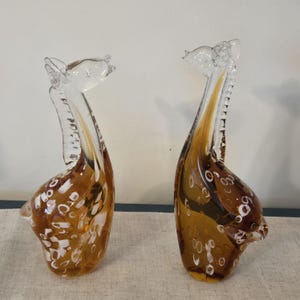 Dekorative Giraffen-Skulptur aus Glas