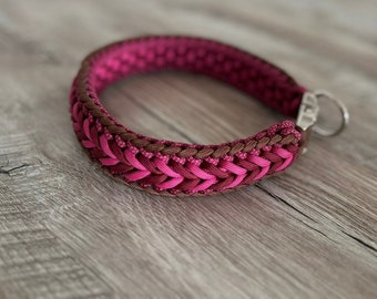 Hond, halsband, riem, paracord, biothane, knoop, hondenhalsband, hondenriem, parcarod halsband, paracord riem