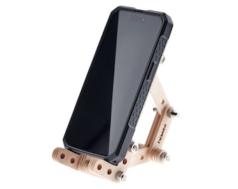 Constructeur en bois personnalisable : créez le support de téléphone parfait - Kit d'assemblage artisanal - Support de téléphone en bois personnalisé