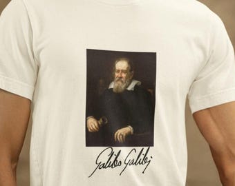 Galileo Galilei T-shirt: Retro Comic Style Astronomy Tee - Etsy