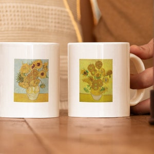 van Gogh Coffee Mug | Vincent van Gogh | Fine Arts and Painting | van Gogh Sunflowers | Art Lover Gift