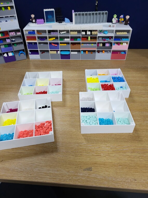 Stackable Lego Trays Lego Storage Trays Ideal for the Smaller Lego Parts 3d Printed 150mm X 150mm X 35mm or 50mm Virtually Any Colour Etsy