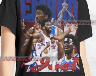 Camiseta deportiva con gráfico de Joel Embiid, edición limitada, superventas, diseño para adultos y jóvenes, regalo unisex, retro, clásica, manga larga, corta, vintage