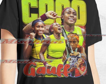 Coco Gauff Shirt Sport Graphic Tee Limited Bootleg Bestseller Design Adult Youth Gift Unisex Retro Classic Long Sleeve Short Vintage