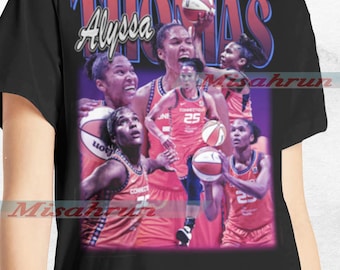 Camiseta deportiva con gráfico de Alyssa Thomas, edición limitada, diseño superventas, regalo para adultos y jóvenes, unisex, retro, clásica, manga larga, corta, vintage