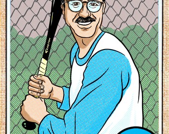 New! Portrait Commission: Vintage Baseball Card Portrait