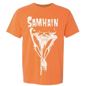 SAMHAIN Scarecrow ORANGE Shirt - Discharge print premium cotton