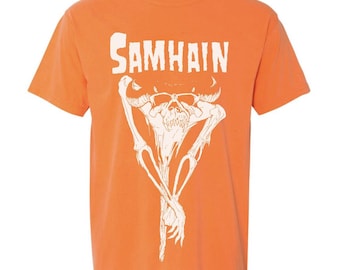 SAMHAIN Scarecrow ORANGE Shirt - Discharge print premium cotton