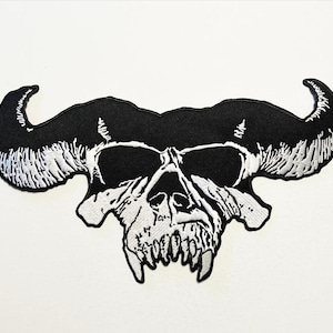 CRYSTAR 11" Embroidered Iron On Back Patch Danzig