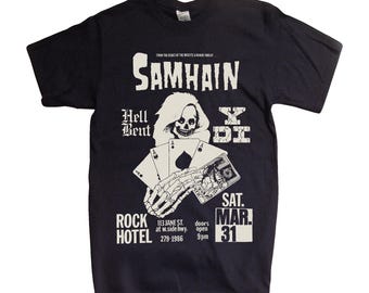 SAMHAIN Rock Hotel Shirt - Discharge print premium cotton