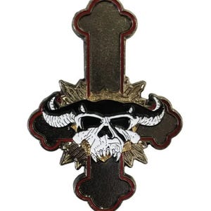 LUCIFUGE God Don&#39;t Like It 1.75&quot; enamel pin
