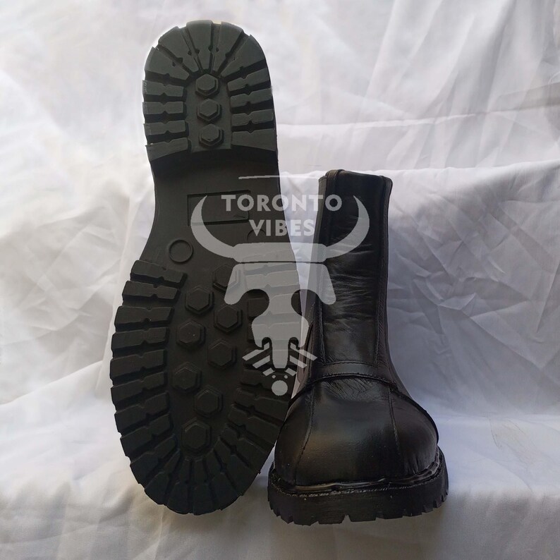 Handmade Leather Mandalorian Cosplay Boots, Custom Star Wars Shoes image 4