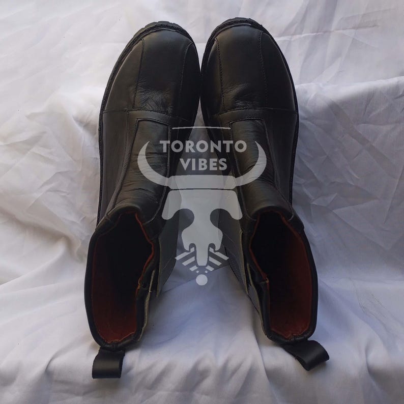 Handmade Leather Mandalorian Cosplay Boots, Custom Star Wars Shoes image 2
