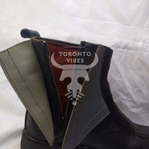 Handmade Leather Mandalorian Cosplay Boots, Custom Star Wars Shoes image 10