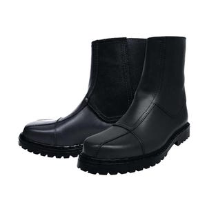 Handgefertigte maßgeschneiderte Leder Mandalorian Boots, Leder Cosplay Schuhe, Star Wars Mando Boots, Halloween Schwarz und Braun Custom Schuhe