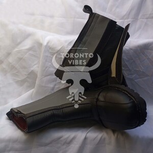 Handmade Leather Mandalorian Cosplay Boots, Custom Star Wars Shoes image 3
