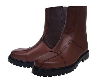 Mandalorianische Lederstiefel,Din Djarin Cosplay Schuhe