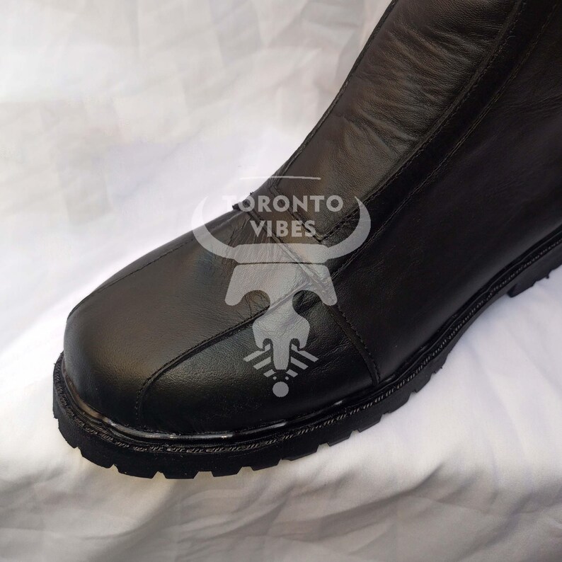 Handmade Leather Mandalorian Cosplay Boots, Custom Star Wars Shoes image 7