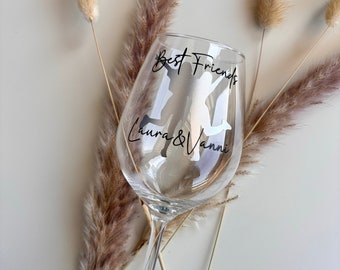 Weinglas Beste Freundin personalisiert