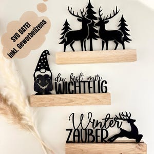 Laserdatei inkl. Gewerbelizens I Schriftzug Frohe Weihnachten I Klötzchendeko I Klötzcheneinschieber I Weihnachtsdeko I lasercut SVG I Deko