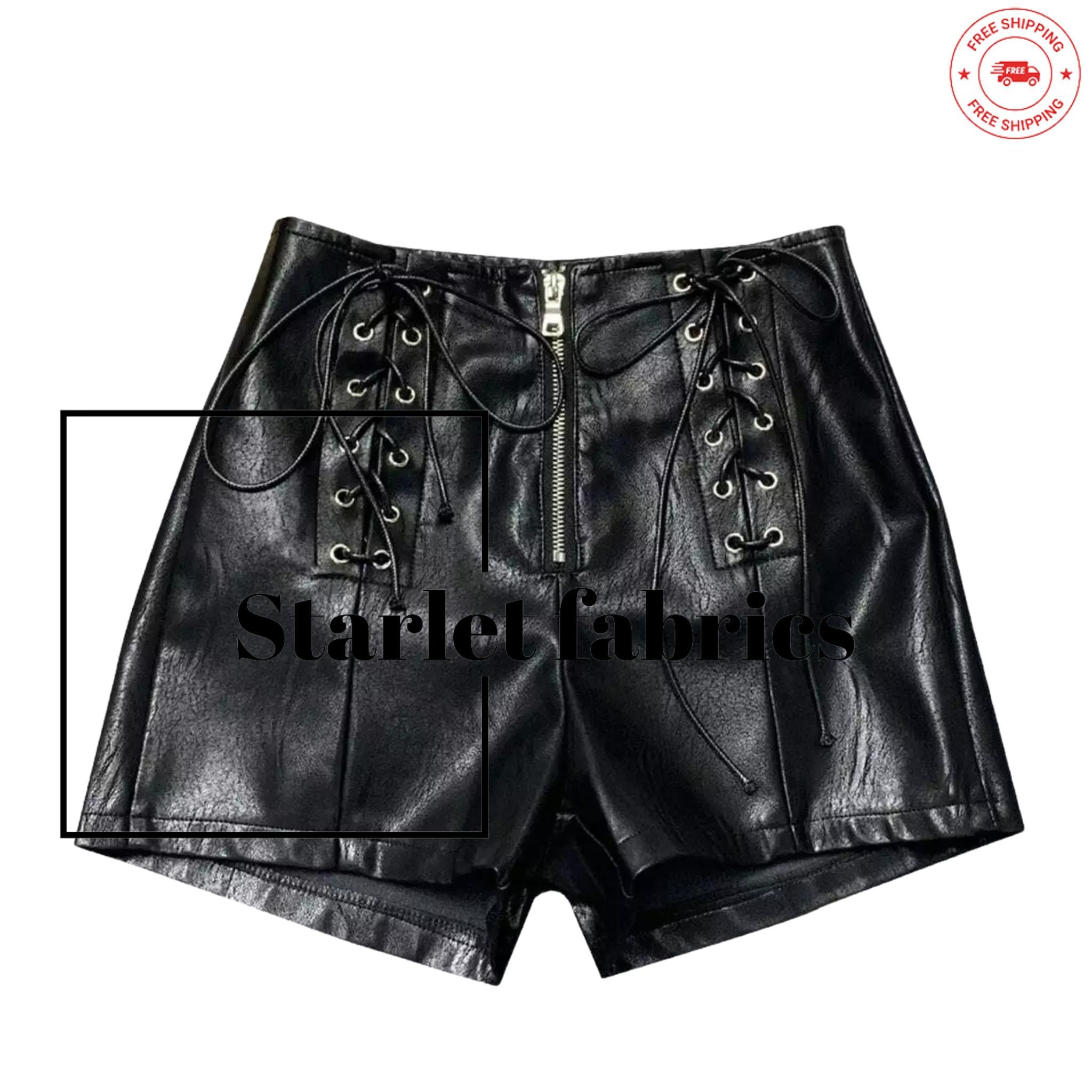 【HILLDA】 Lace pin tuck mini shorts black Edikted Wilde Lace Up Faux Leather Shorts | PacSun