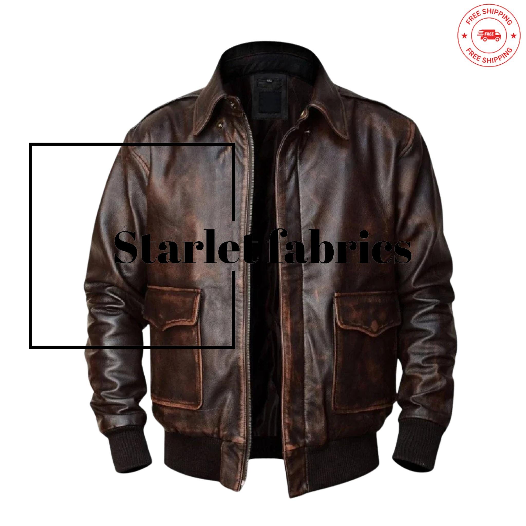 ジャケット・アウター 80s schott A-2 real leather bomber jkt A-2 Flight Jacket