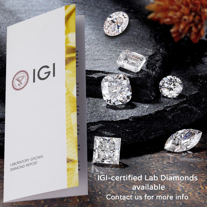 IGI-certified Lab Diamonds IGI Certificate Lab-grown Diamond CVD Lab Grown Diamonds HPHT Lab Grown Diamonds Eco-friendly High-quality Affordable Diamonds Ethical Sustainable Jewelry Oval Marquise Cut Emerald Cut Princess Cut Cushion Round Lab Diamond
