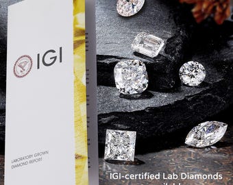 IGI-certified lab diamonds igi certificate lab-grown diamond CVD lab grown diamonds HPHT lab grown diamond eco-friendly high-quality diamond