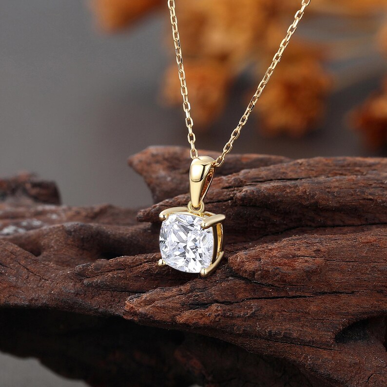 1.0 Carat Cushion Cut Lab Diamond Necklace, Solitaire Lab Grown Diamond Pendant, Silver Jewelry Women, Anniversary Gift, Solid Gold Necklace Rose Gold, White Gold, Yellow Gold, Solid 10K/14K/18K Gold Ring, Platinum Ring for Her, Anniversary Gifts for Women, Christmas Day Gifts, Valentine's Day Gifts, Mother's Day Gifts, Birthstone Ring, Jewelry For Women, Diamonds Are a Girl's Best Friend, Ethical Lab Diamonds, Eco-Friendly Lab Diamonds, Conflict-Free Lab Diamonds, Affordable Lab Created Diamond