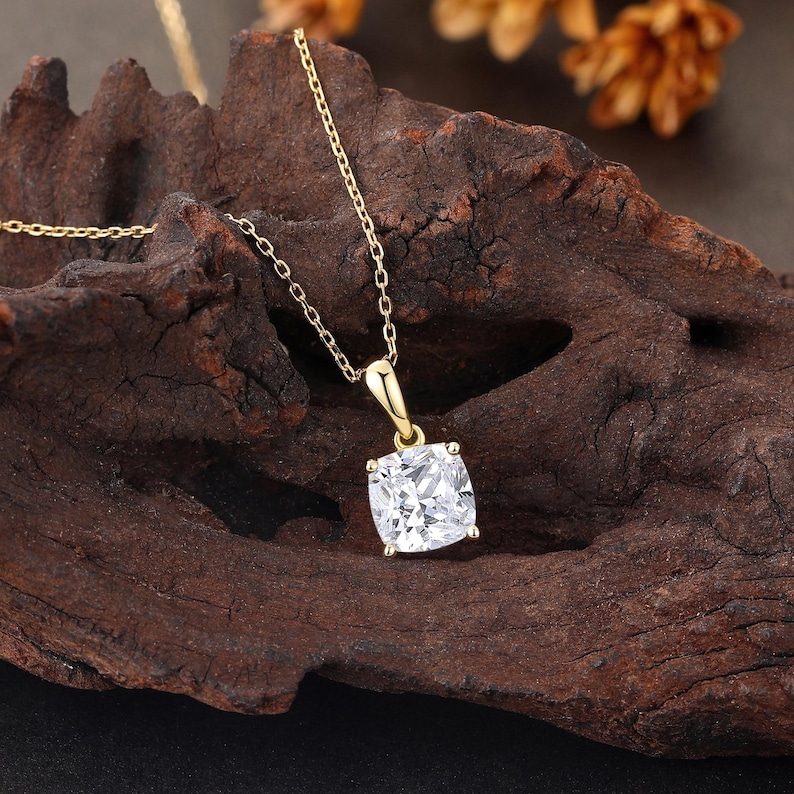 1.0 Carat Cushion Cut Lab Diamond Necklace, Solitaire Lab Grown Diamond Pendant, Silver Jewelry Women, Anniversary Gift, Solid Gold Necklace Rose Gold, White Gold, Yellow Gold, Solid 10K/14K/18K Gold Ring, Platinum Ring for Her, Anniversary Gifts for Women, Christmas Day Gifts, Valentine's Day Gifts, Mother's Day Gifts, Birthstone Ring, Jewelry For Women, Diamonds Are a Girl's Best Friend, Ethical Lab Diamonds, Eco-Friendly Lab Diamonds, Conflict-Free Lab Diamonds, Affordable Lab Created Diamond
