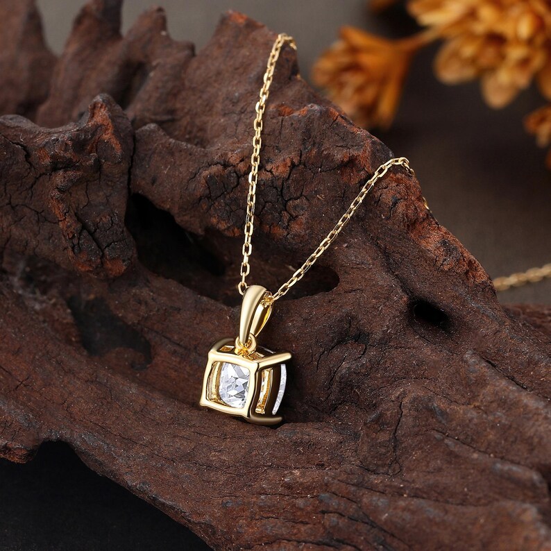 1.0 Carat Cushion Cut Lab Diamond Necklace, Solitaire Lab Grown Diamond Pendant, Silver Jewelry Women, Anniversary Gift, Solid Gold Necklace Rose Gold, White Gold, Yellow Gold, Solid 10K/14K/18K Gold Ring, Platinum Ring for Her, Anniversary Gifts for Women, Christmas Day Gifts, Valentine's Day Gifts, Mother's Day Gifts, Birthstone Ring, Jewelry For Women, Diamonds Are a Girl's Best Friend, Ethical Lab Diamonds, Eco-Friendly Lab Diamonds, Conflict-Free Lab Diamonds, Affordable Lab Created Diamond