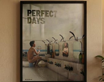 Póster de la película Días perfectos (póster de Wim Wenders)