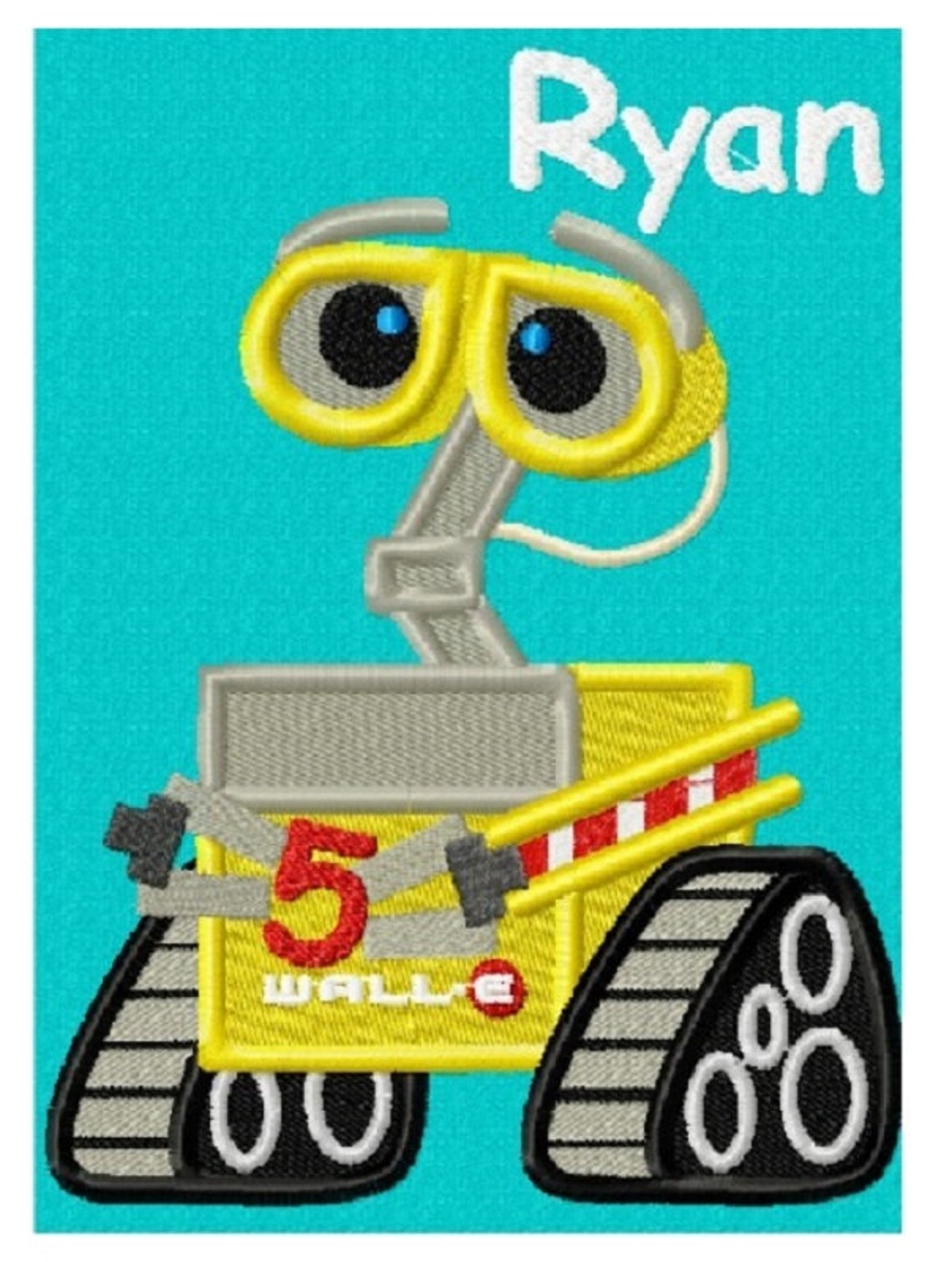 Custom Applique WALLE Birthday Shirt Boy or Girl Etsy