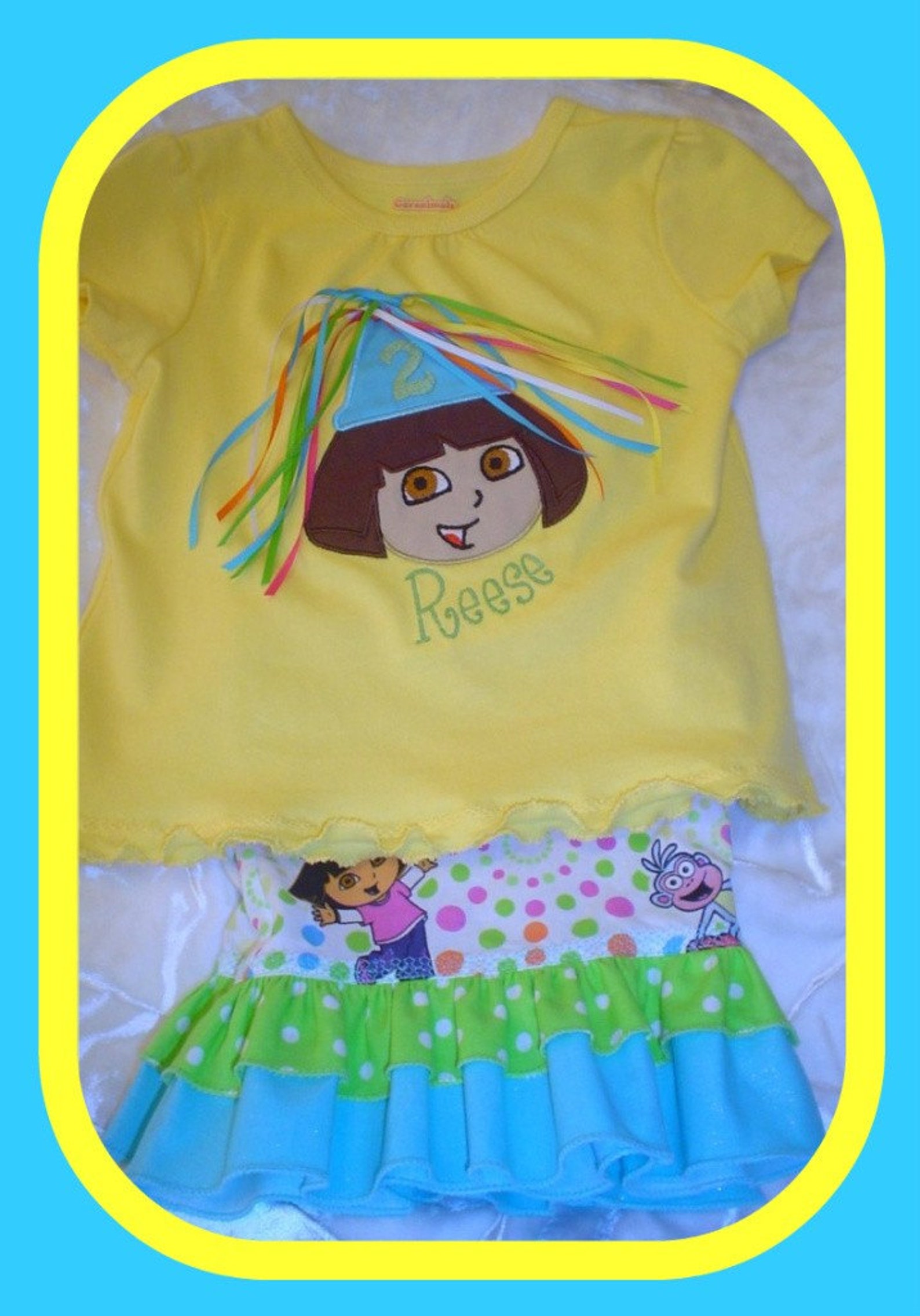 Custom Dora the Explorer Birthday Pants and personalized shirt Etsy