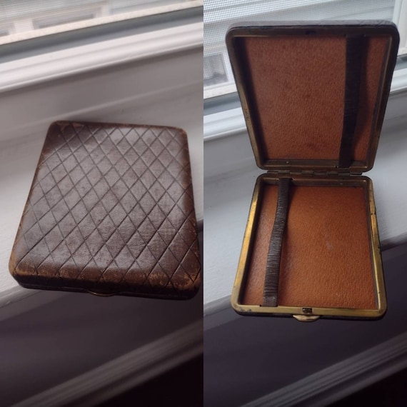 Brown Check Cigarette Card Case