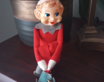 Vintage 1960s Pixie Knee Hugger Elf with Bells